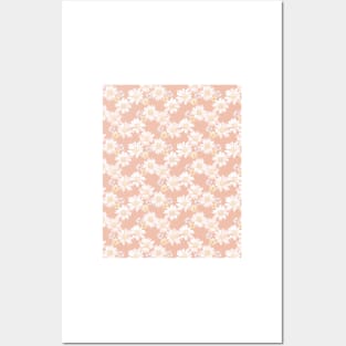 White and Pink Daisies Posters and Art